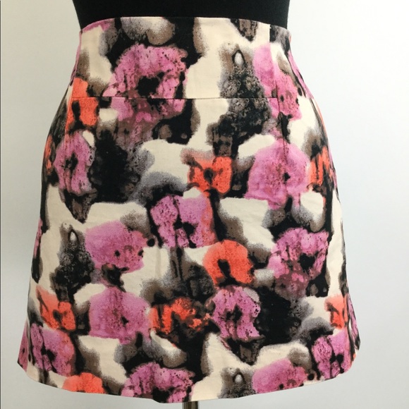 J. Crew Cotton Multi Color Mini Skirt (B-24) - Picture 3 of 4